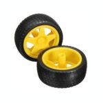 65mm Robot Wheel for BO Motors (Yellow) - Image 2