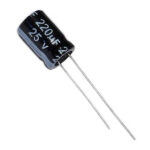 220uf 25V Electrolytic Capacitor - 5 Pcs