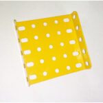 Flanged Metal Plate – 7 x 5 Holes – Yellow