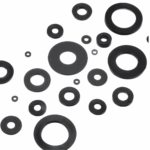 M4 4mm ID 8mm OD 2mm Thickness Nylon Washers/Spacers Black (10Pieces) - Image 2