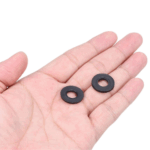 M4 4mm ID 8mm OD 2mm Thickness Nylon Washers/Spacers Black (10Pieces) - Image 3