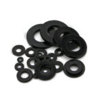 M3 3mm ID 7mm OD 2mm Thickness Nylon Washers/Spacers Black (20 Pieces)