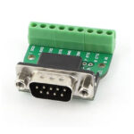 DB9 Male Screw Terminal to RS232 RS485 Conversion Board