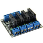 SSR 5V 4 Channel Solid State Low Level Relay Module 240V 2A Output with Resistive Fuse