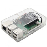 New High Quality Transparent ABS Case for Raspberry Pi 3/3+ with Cooling FAN Slot and GPIO Slot