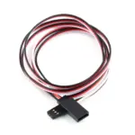SafeConnect Flat 50CM M-F Servo Lead Extension (Futaba) Cable