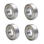 6000ZZ Bearing 10x26x8 Stainless Steel Bearings (4Pcs)