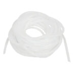 6mm Spiral Wrapping Band White 10M for Wires
