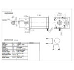 NEMA34 122 kg-cm Single Shaft 1.8 Degree Stepper Motor - Image 2