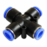 12mm 4 Way Equal Cross Pneumatic Connector - Image 5