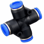 12mm 4 Way Equal Cross Pneumatic Connector - Image 4
