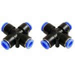 12mm 4 Way Equal Cross Pneumatic Connector - Image 2