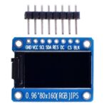 0.96″ Inch IPS LCD RGB Display SPI Module 80×160 ST7735S Driver IC