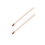 Glass-sealed 100K ohm NTC 3950 Thermistors 1% (Pack of 2 PCS)