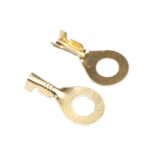M4 Ring Cable Lugs Terminals Assorted Connector Wire Cable Connectors Brass Terminals (Pack of 25)