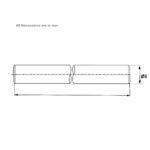 500 MM long Chrome Plated Smooth Rod Diameter 16MM - Image 4