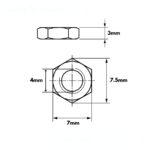 M4 SS Nut (25 Pcs) - Image 2