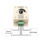 12V-24V 8A Adjustable Dimmer Switch For Single LED Strip - Image 2