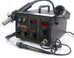 852D++ 2 in 1 Soldering Rework Station Solder Iron SMD Hot Air Gun DC Power Supply Welder