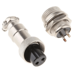 GX-12 2 Pin MRS Round Shell Type Connectors Male-Female Pair - Image 4
