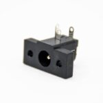 5.5 x 2.1mm DC Power Socket Connector Male Jack Panel Mount 2 Holes Flange Through Hole UnshiledCCCC-5pcs