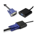 Micro HDMI Male to VGA Female Video Adapter Cable (Black) - Image 2