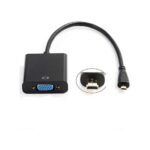 Micro HDMI Male to VGA Female Video Adapter Cable (Black) - Image 3
