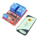 DC 12V 2 Channel IR Infrared Remote Control Switch High-current Relay Module Board LED Status Indicator