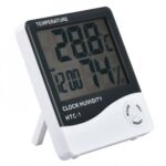 HTC-1 High Precision Large Screen Electronic Indoor Temperature, Humidity Thermometer with Clock Alarm