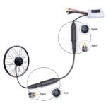 EBIKE 9 Pin Cable 100cm with One Side Waterproof Connector - Image 3