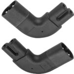 Right Angle 90 Degree IEC 320 C7 to C8 Power AC Adapter 10A 125V Left & Right Angle Figure 8 Male to Female IEC C8 to C7 - Image 3