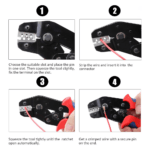 SN-28B 0.25-1.5sqmm AWG24-16 Electric Non-Insulated Open Barrel Terminal Dupont Connector Crimping Tool Manual Crimper - Image 2