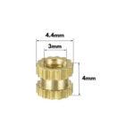Insert Nut M3 X 4mm Brass Heat Set Threaded Round - 25 pcs - Image 3