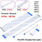 0.5mm Pitch 10 pin 200mm FPC A-Type Ribbon Flexible Flat Cable (Pack of 2) - Image 2