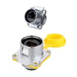 LP24 RJ45 Cat5e Female Socket IP67 Waterproof Ethernet Connector