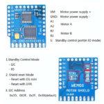 TB6612FNG V1.0.0 WeMos D1 Mini I2C Dual Motor Drive Module - Image 3