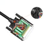 DB25 Male PCB Board with cover and side pins - Image 3