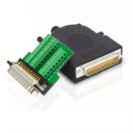 DB25 Male PCB Board with cover and side pins