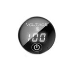 DC 5V-48V BLUE LED Panel Digital Voltage Meter Battery Capacity Display Voltmeter with Touch ON OFF Switch
