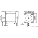 NEMA23 7.2kg Dual Shaft Stepper Motor JK57HS51-1006B - Image 3