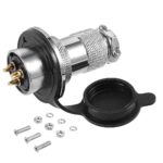 GX-25 3 Pin Metal Male Female Panel Connector - Image 3