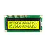16×2 Character LCD Display With Yellow Backlight