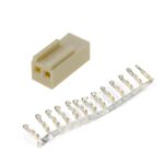 2510 2 Pin Female Housing 2.54mm Pitch with Crimping Connectors - 5 Pcs