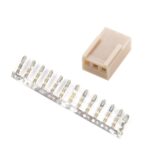 2510 3 Pin Female Housing 2.54mm Pitch with Crimping Connectors - 5 Pcs