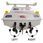 RC Boat CW + CCW Propeller 3mm Shaft 2 Vanes 30mm 1.6 P/D Fan Shape Plastic Black Rotating Propeller Props for RC Boat-1 Pair - Image 5