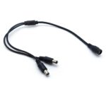 5.5 x 2.1mm DC Jack Adapter Splitter Cable 1 Female Input to 2 Male Output