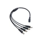 5.5 x 2.1mm DC Jack Adapter Splitter Cable 1 Female Input to 4 Male Output