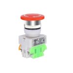 Red Mushroom Cap LAY37-, 11ZS 1NO 1NC DPST, Emergency Stop Push, Button Switch AC 660V 10A, Switch Equipment Lift, Elevator Latching Self Lock