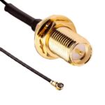 RP-SMA Male to IPEX1 Female Connector Cable Thread 11mm RG0.81 - 15CM - Image 3