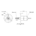 3 Wires 2A Circuits 250Rpm Miniature Capsule Slip ring 240V For Monitor Robotic - Image 2